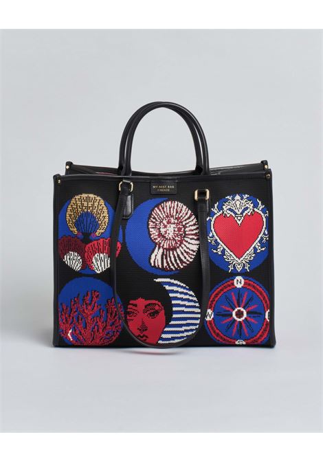 Borsa Atena Sea grande My Best Bag nero MY BEST BAG | MBY-2016SUBMARINE